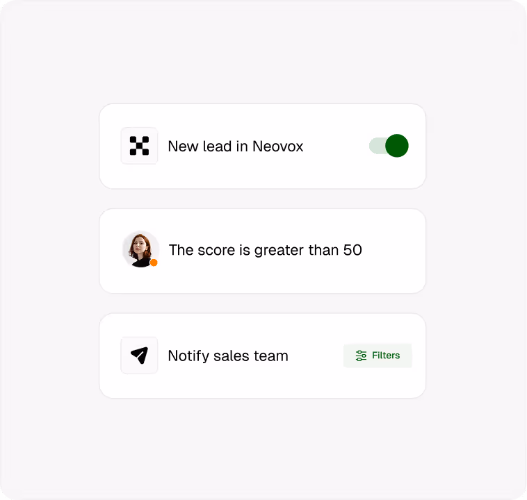 Vue produit Rovio pour les restaurants